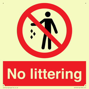 No littering